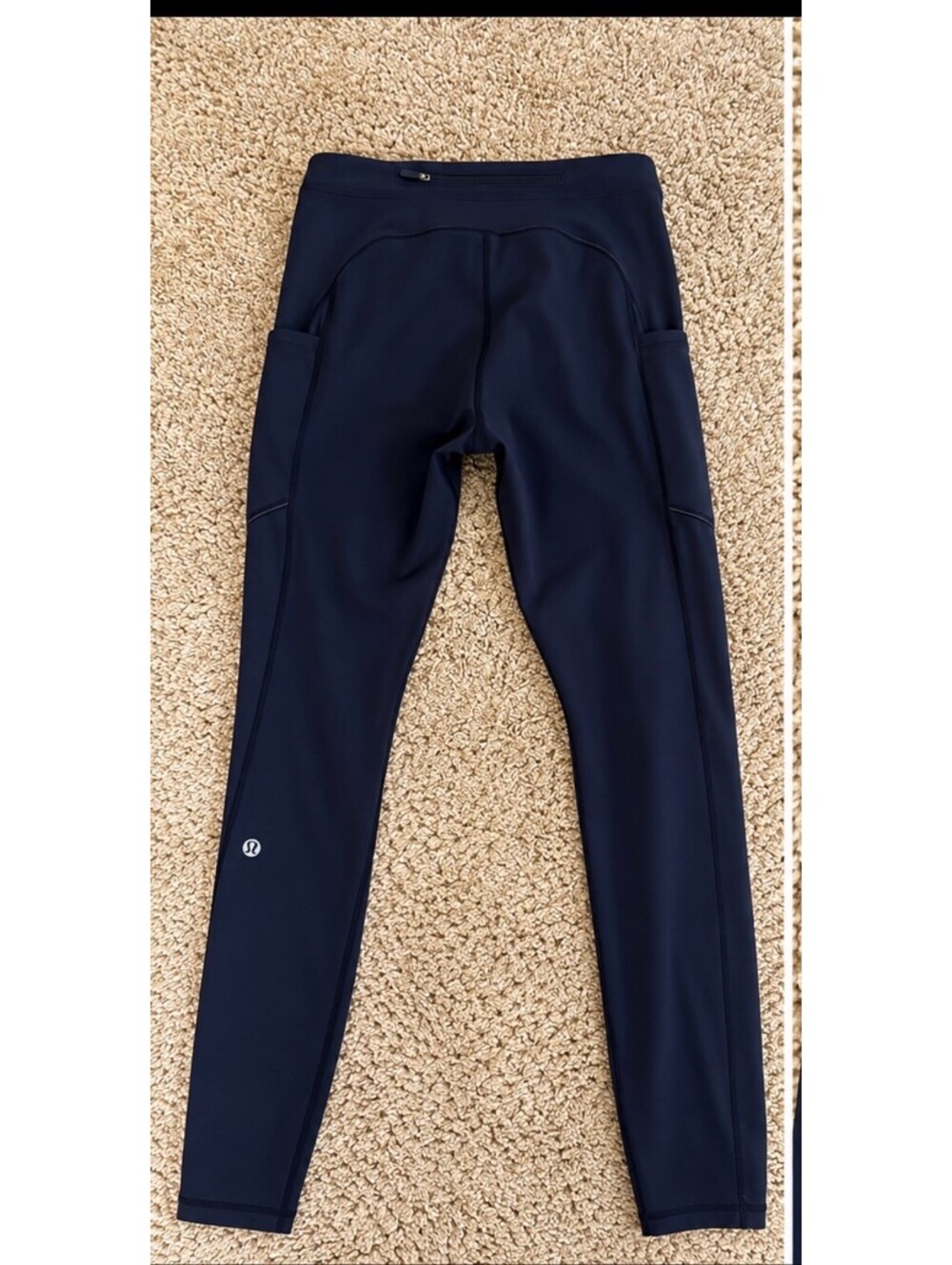 lululemon Navy Blue High Rise Leggings with Pockets – Size 4